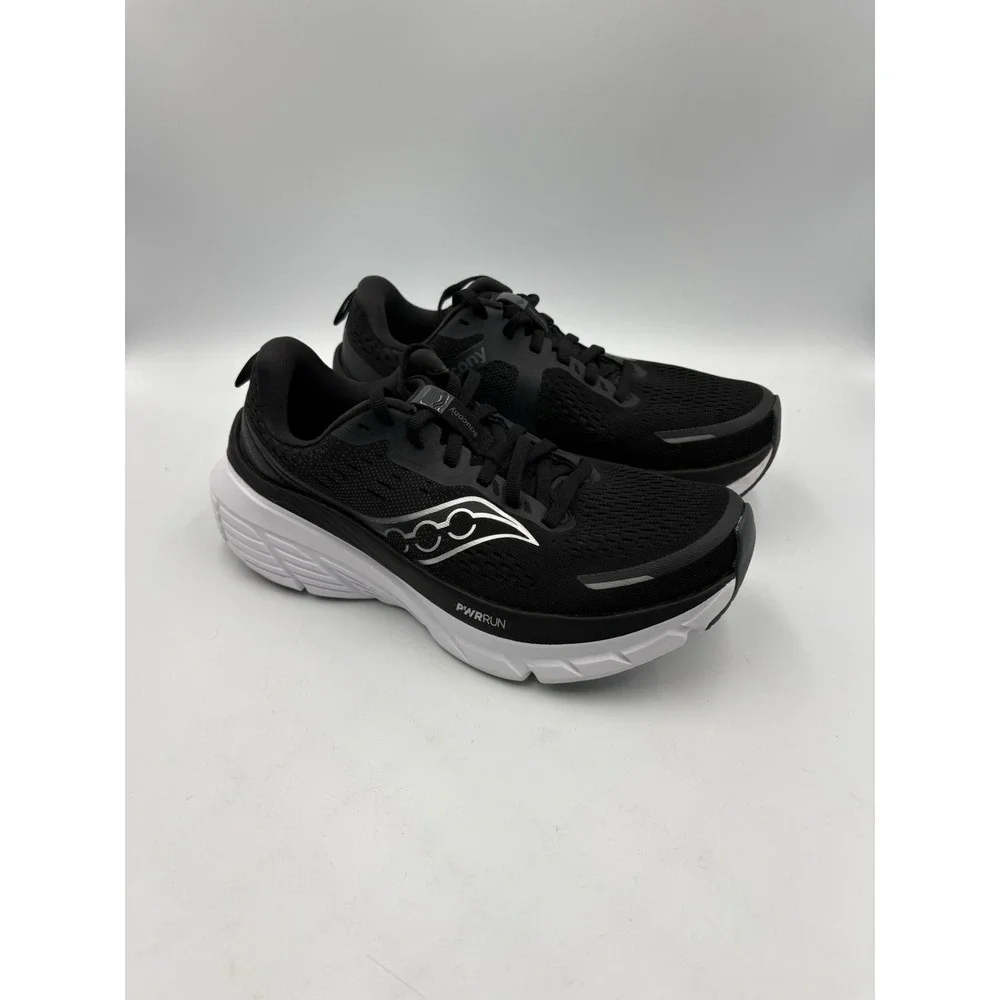 Saucony Guide 18 Womens Black White Athletic Running Sneakers Shoes Size 7.5